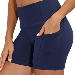 Women's high waist YOGA SHORTS tuck in fitness run